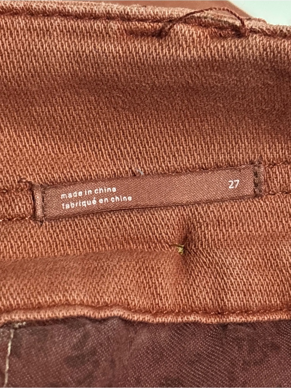 Pilcro Wide-Leg Cargo Pants — Rust Brown - Picture 8 of 8